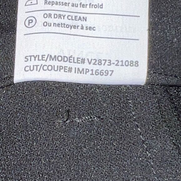 NWOT VINCE BLACK SATIN PIPED HIGH RISE SLIM ANKLE TROUSERS PANTS SIZE SMALL - Picture 9 of 10